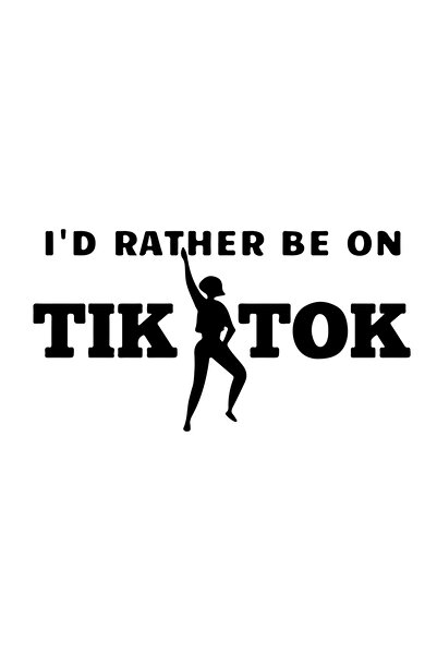 INOVATIX Set de 8 piese, autocolant „Aș prefera să fiu pe TikTok”, INOVATIX®....