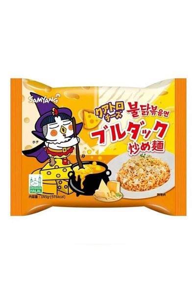 SAMYANG Ramen cu aromă de pui picant și 4 brânzeturi, SamYang, 145g