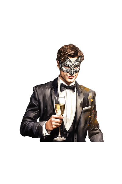 INOVATIX Set de 8 bucăți, autocolant invitație de Revelion Aman, INOVATIX®. 6 cm