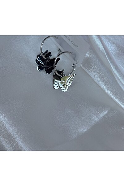 DORA-SS Earrings Butterfly Detailed New Season Steel Product