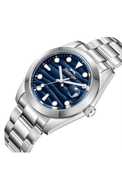 Slazenger Men's Date Dark Blue Dial Watch - SL.9.2491.1.01