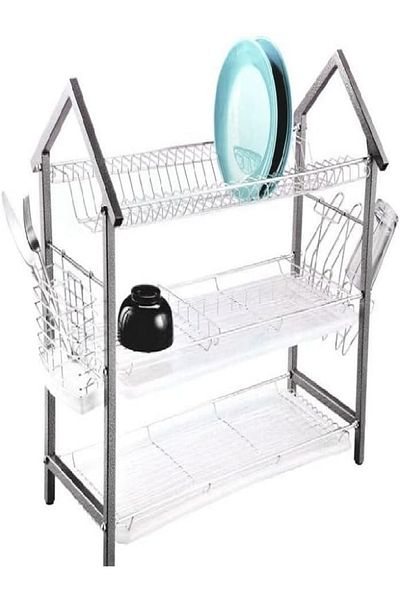 LTR 3-Tier Dish Rack 47.5 cm – Compact & Space-Saving Design