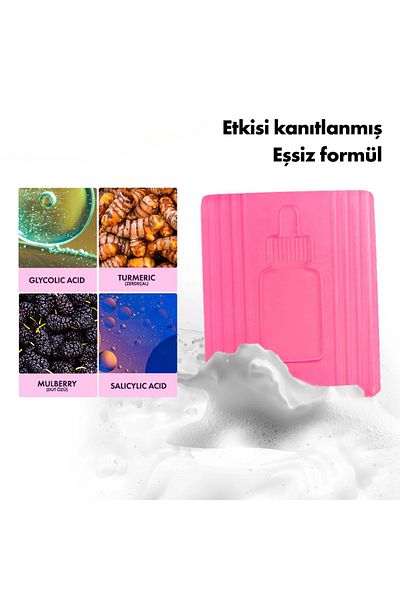 Doğalca Korean Style Skin Brightening Cleansing Bar, Skin Blemish Serum Effective Soap, Anti-Blemish