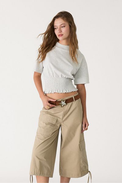 Stradivarius T-shirt with gathered top