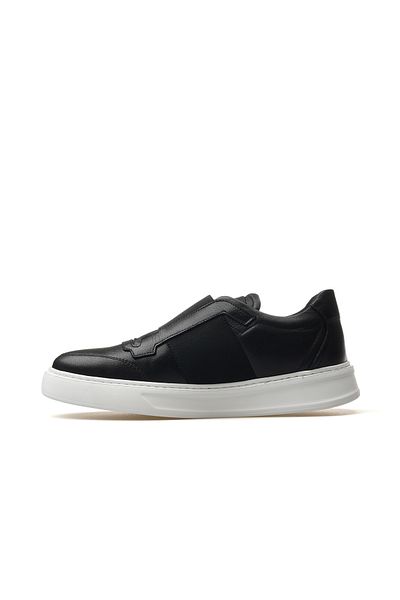 YAŞAR KAŞLI Men's genuine leather senaker daily shoes 25y ykm-250661 m black