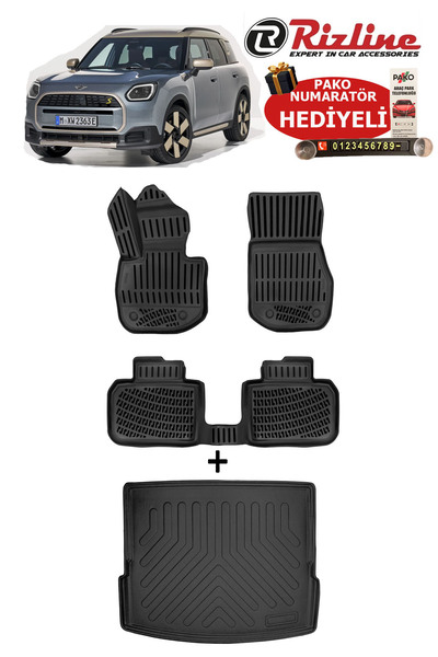 Rizline Mini Countryman U25 Elektrikli 2024-2025-2026 Havuzlu Paspas ve Bagaj...