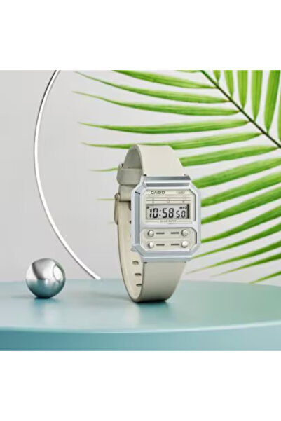 Casio CASIO Unisex's Digital Silver Dial Watch - A100WEF-8ADF