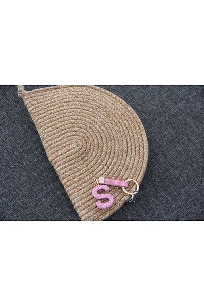 ElifTakı Eliftakı Letter Stone Keychain
