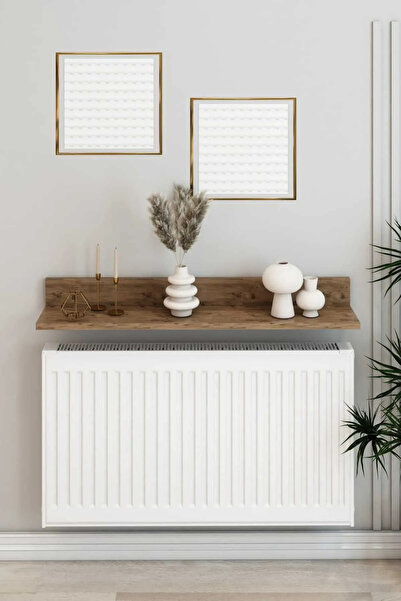 Remaks Petek Üstü Raf Dresuar Kalorifer Peteği Rafı Kitaplık Duvar Rafı Ceviz...