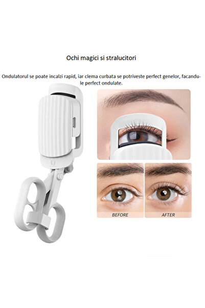 Smart Vibe Ηλεκτρικό ψαλίδι βλεφαρίδων FawnEYE S100 με λειτουργία θέρμανσης, 24ωρη εμφάνιση, λευκό