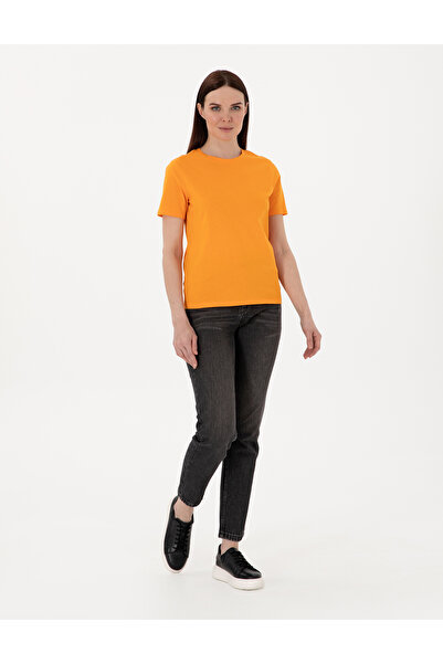 Pierre Cardin Orange Regular Fit Basic T-Shirt 50305766-Vr051