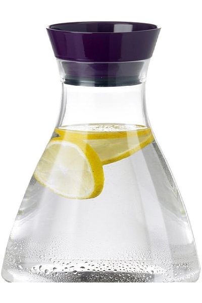 emsa Flow Friends Keep Cool Carafe, 1.0L, Blackberry – Stylish & Insulated Glass