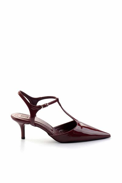 Bambi Burgundy Women's Classic Heeled Shoes K01461110208