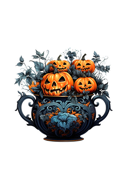 INOVATIX Set de 8 autocolante cu ghiveci de dovleac de Halloween, INOVATIX®. ...