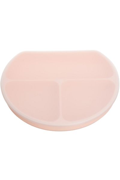 zenifique Farfurie Din Silicon, Pentru Bebelusi, 3 Compartimente, Cu Capac, Fara Bpa, Roz