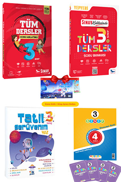 Sınav Yayınları 3. Sınıf Tüm Dersler Konu Anlatımlı+Soru Bankası+Tatil Serüve...