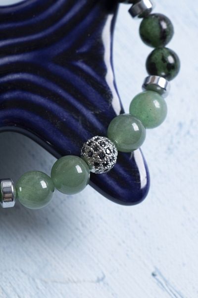 Deniz Doğal Taş Certified Cancer Bracelet – Tiger Eye and Obsidian Protection