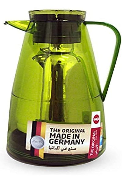 emsa Salsa Quick Press Vacuum Flask, 1.5L, Green – Fresh, Durable & Easy to Use