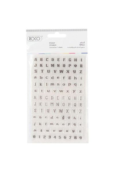 Roco Layering Stamp Alphabet Small Letters 2 Clear
