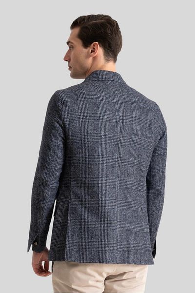 Eleventy Men's Double Breasted Classic Jacket Blue