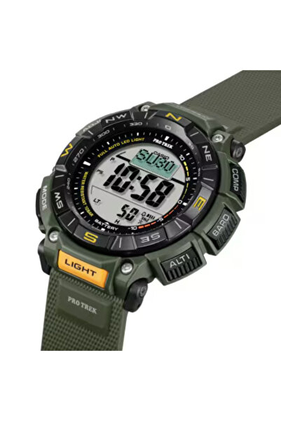 G-SHOCK Men's Digital Grey Dial Watch - PRG-340-3DR