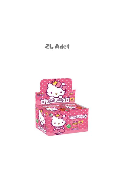 Hello Kitty Strawberry Fruit Flavored Soft Candy 40 Gr. 24 Pieces