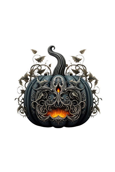 INOVATIX Set de 8 piese, autocolant Halloween Dovleacul Iadului, INOVATIX®. 6 cm