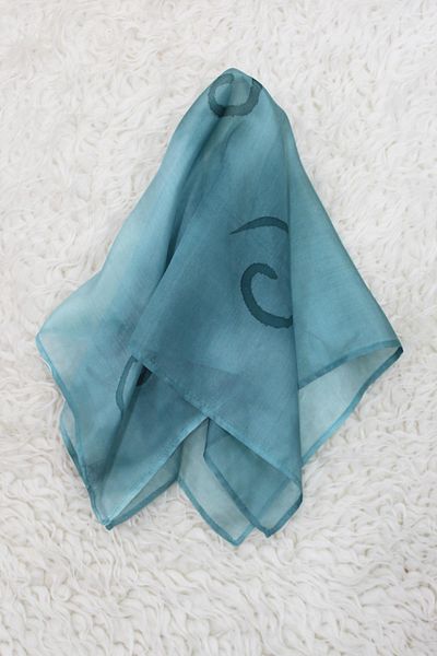 Defne&Apollon İpekçilik 100% Pure Silk Hand Painting Square Scarf - 55 X 55 Design - Oil