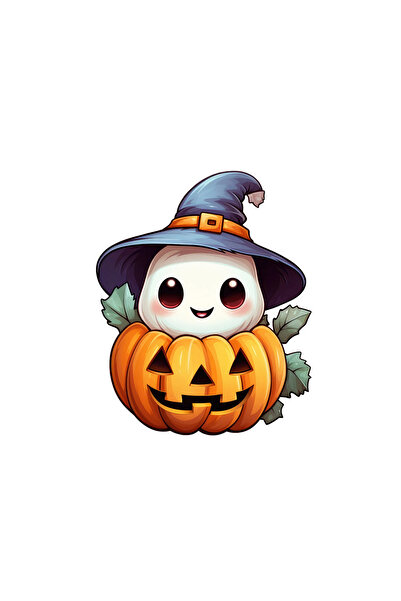 INOVATIX Set de 8 autocolante cu fantomă de dovleac de Halloween, INOVATIX®. ...