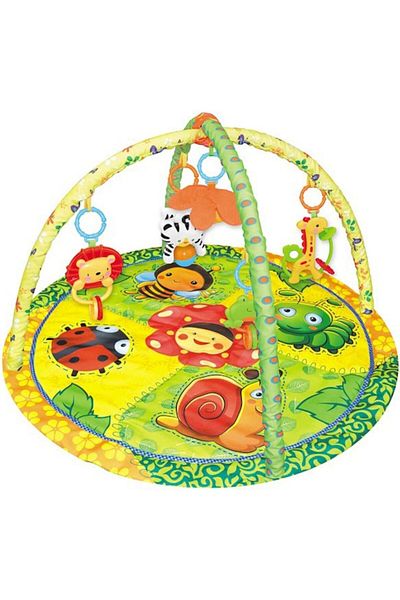 ideal STORE Centru de activitati tip Covoras 2 in 1 GREEN ANIMALS