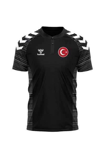 hummel National Team Line Camping T-Shirt Μαύρο