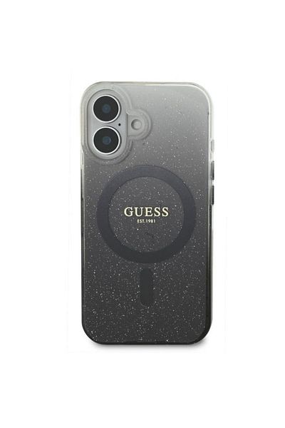 Guess Original Clear Case for iPhone 16 - Stylish French Design with Camera Protection and MagSafe Support from Cg Mobile