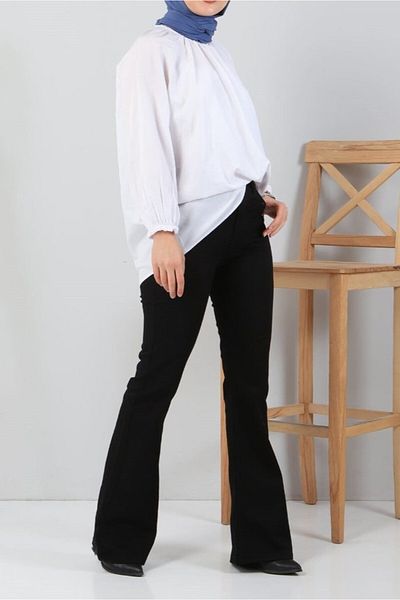 TOFİSA Flared Jeans Black - 27259
