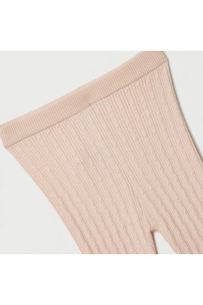 Juniors Cable Knit Leggings with Elasticated Waistband