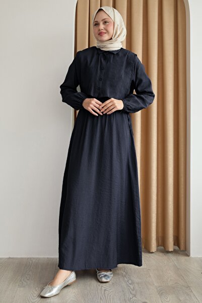 InStyle Bolerolu Bağlamalı Siyah Elbise