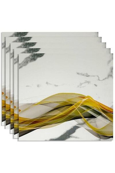 HOZRO Set 50 x Placi imitatie Marmura autoadezive HOZRO, Model premium, pentru pereti, acopera o suprafata