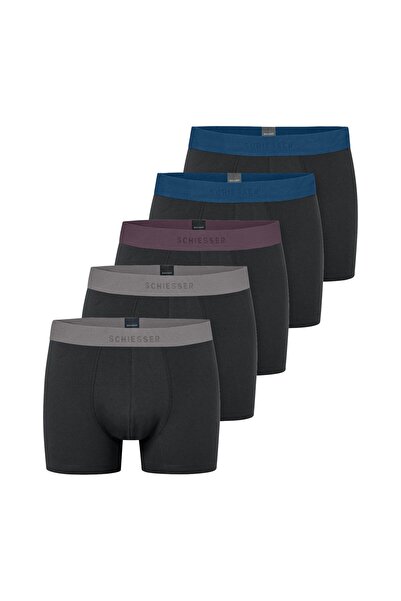 Schiesser Herren Boxershorts, 5er Pack - Serie "95/5", Unterhose, Logobund
