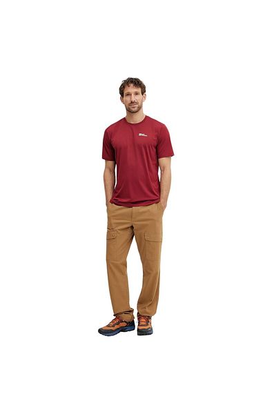 Jack Wolfskin Delgami S. | S Men's Red T-Shirt Men's T-Shirt 1809811Tr