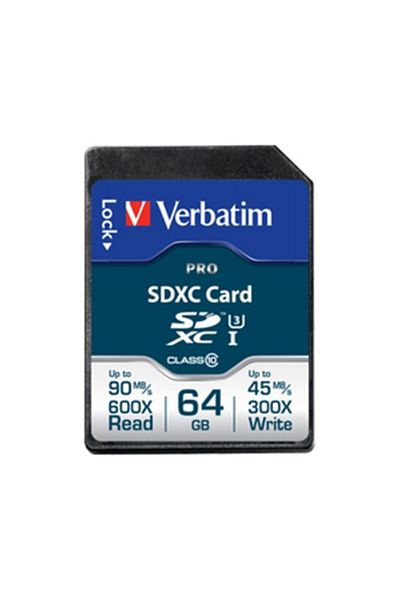Verbatim Card de memorie Verbatim PRO SDXC 64GB, clasa 10