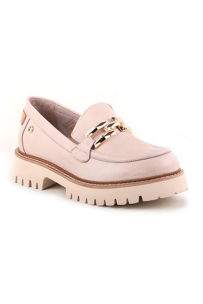 Mammamia 3695 Women's Silver Genuine Leather Casual Daily Shoes – Comfortable Eva Sole – Flat Heels