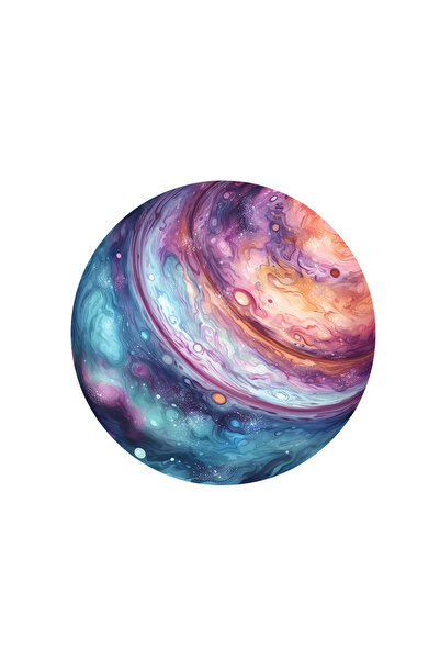 INOVATIX Set de 8 bucăți, autocolant galaxie abstractă, INOVATIX®. 6 cm