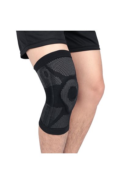 zenifique Zenifique Knee Pads, With Metal Springs And Silicone Pad, Black, Size L