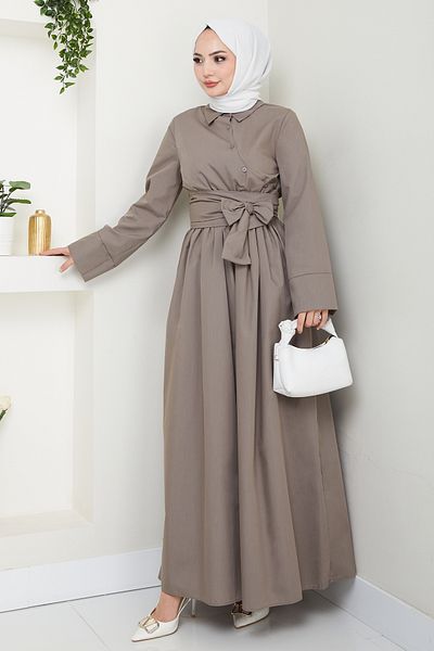 InStyle Rochie de nurcă cu detaliu asimetric cu nasturi