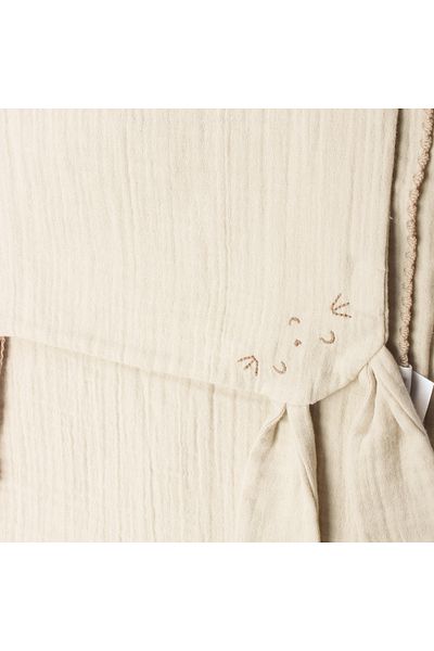 Bebetto Muslin Blanket and Sleeping Friend Set of 2 (Hello) 80X85/25X25 cm