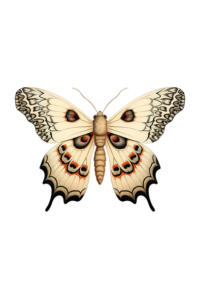 INOVATIX Set de 8 bucăți, autocolant fluture Julian, INOVATIX®. 6 cm