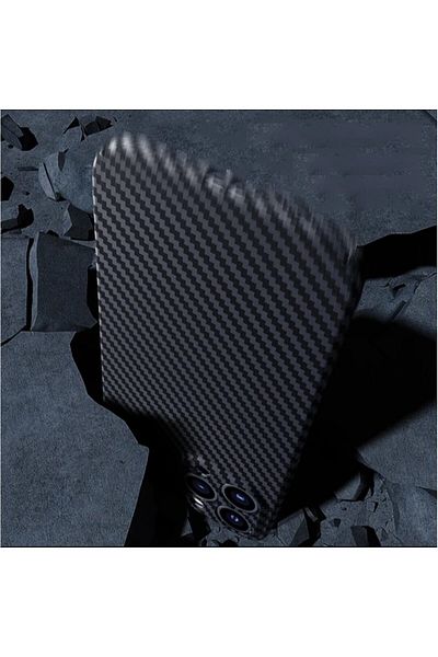 memumi Husa protectie din Kevlar compatibila cu iPhone 16 Pro , din Fibra de Carbon, Compatibila MagSafe