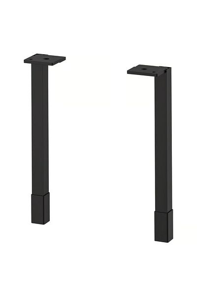 Generic ENHET Cabinet Legs – Anthracite, Adjustable 22–24.5 cm | Adds Stability & Elevation to Base Cabinets
