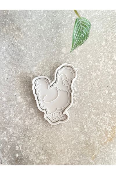 By Selen Suyolcu Rooster Cookie Stamp and Cutter