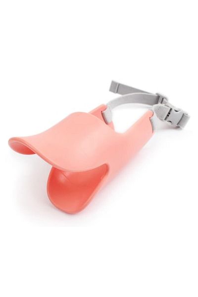 OEM Botniță pentru câini mici/medii, reglabilă, silicon, formă de cioc de rață - mărimea S-M, portocalie