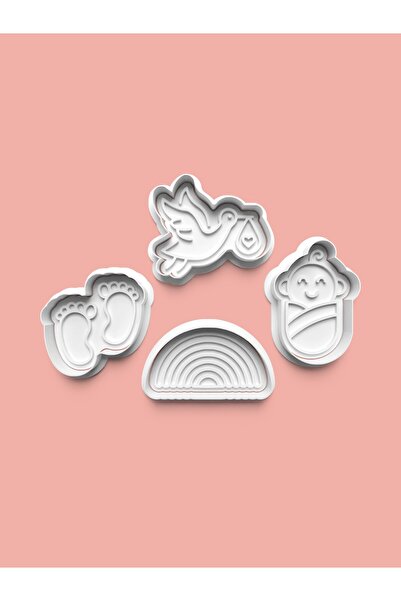 Newborn Baby Cookie Mold and Sugar Pulp Mold Set of 4